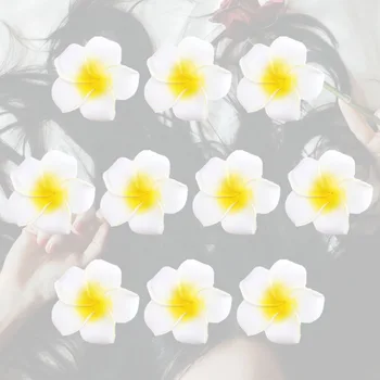 

100pcs DIY 5cm Artificial Plumeria Simulation Egg Flower Hair Decoration