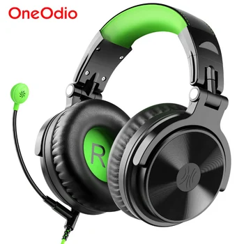 

Oneodio Wired Stereo Gaming Headphones Call Center Office Headset With Noise Cancelling Microphone Studio DJ Headphone Green