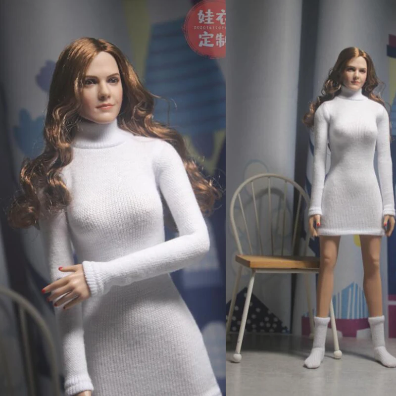 1/6 женский свитер одежда с высоким воротником костюм для тела 12 дюймов Ph|Игровые