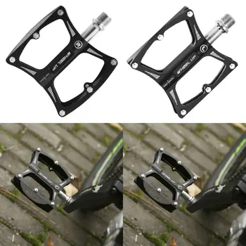 

Mountain Road Bike Aluminum Alloy MTB Pedals Flat Platform Bicycle Pedal Practical and Comfortable for Mountaineering