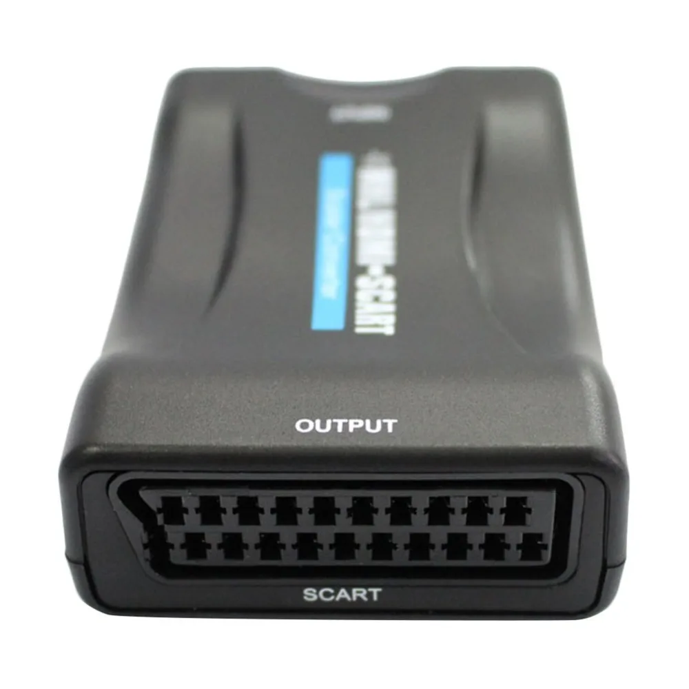 HD 1080P Переходник HDMI-scart видео и аудио адаптер универсальный конвертер адаптер для HD tv DVD Box низкое энергопотребление