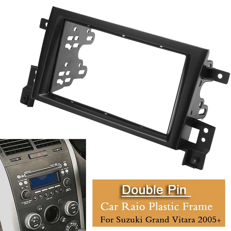 2Din стерео радио фасции DVD панель аудио комплект для Suzuki Grand Vitara 2005 2006 2007 2008 2009 2010 2011 2012