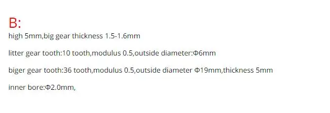 1pcs 0.5M Double Layer Gear Module 0.5/0.6 + 0.5/0.6 Tooth metal Gears Transmission Unit Accessories transmission gear