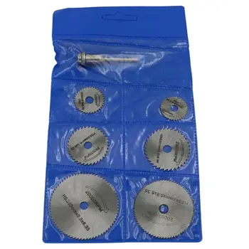 

2020 New 7pcs/set Mini High Speed Steel Saw Web Circular Rotary Cutting Blade Wheel Discs Mandrel Electric Grinding Accessories