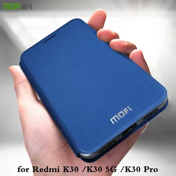 

MOFi for Redmi K30 Case Xiaomi Mi K30 Pro Flip Cover K30 5G Stand Housing K30Pro TPU PU Leather Book Stand Folio Glass Durable