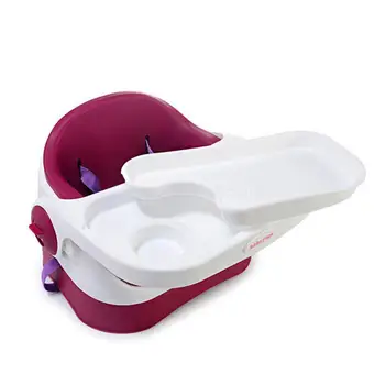 

Deluxe Baby Chair Portable Pu Cushion Table Chair Baby Chair Stool