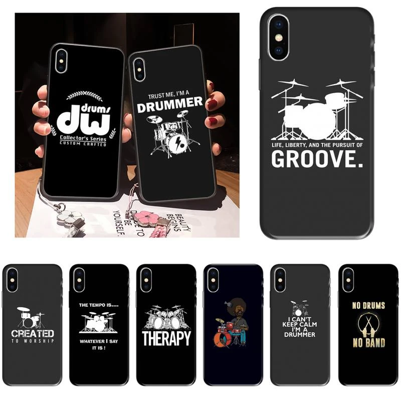 Drum Drummer Music Dj Phone Case For iPhone 12 Mini 11 Pro XS Max X XR 7 8 Plus iphone 11 Pro Max phone case