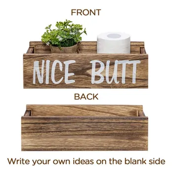 

Wooden Storage Boxes Bathroom Soap Dish Storage Box Toilet Paper Holder Rustic Storage Boxes Kitchen Bathroom Home Supplies New