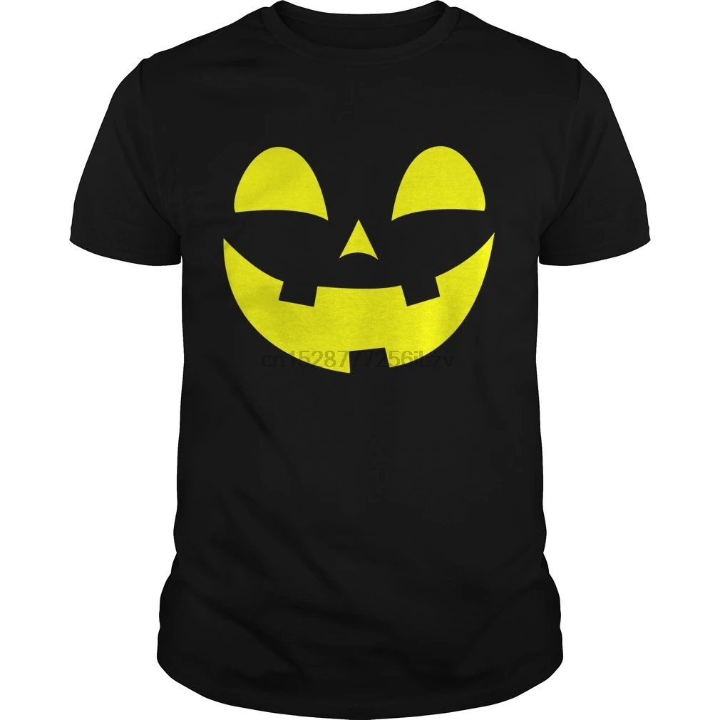 Мужская футболка Джек-о-фонарь в форме тыквы лицо Забавный костюм для Хэллоуина