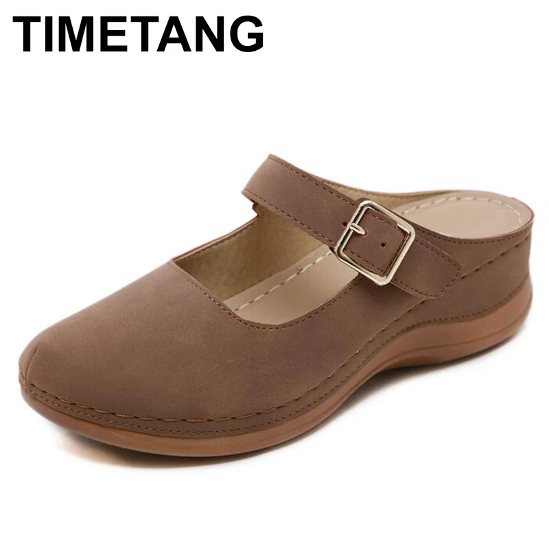 TIMETANGSummer новые тапочки для мамы Модные женщин Мягкая и удобная обувь повседневные
