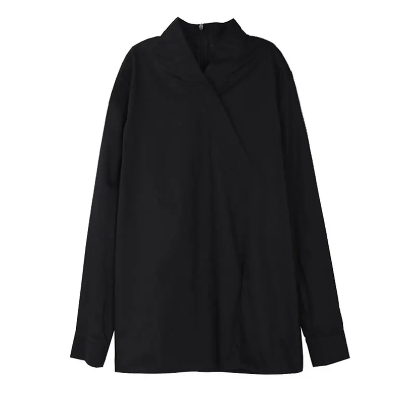 XITAO Vintage Solid Shirt Women 2020 Autumn Casual
