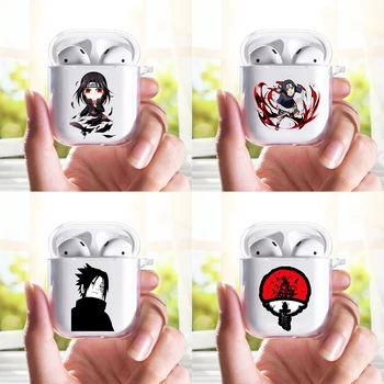 

Sasuke Naruto Kurama Hokage Uchiha Itachi Sakura Kakashi for Aipods 1 2 Transparent Soft silicone Blutooth Earphone case box