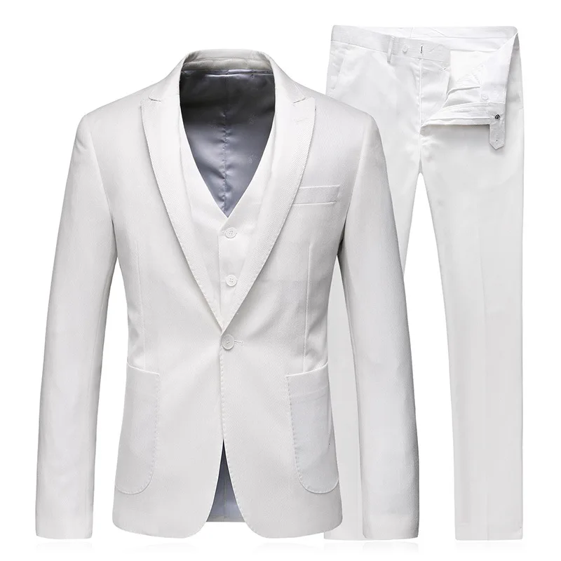 Повседневные мужские костюмы из 3 предметов Модные мужские костюмы в клетку в полоску с брюками разные стили