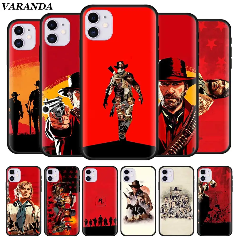 Red Dead Redemption 2 чехла для iPhone 12 Mini 11 Pro X XR XS Max 7 8 6 6S Plus SE 2020 силиконовый мягкий чехол