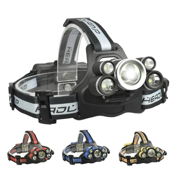 

LED Headlamp USB Rechargeable 5 Modes Portable Headlight For Camping Hiking Headlamp Flashlight Cycling Headlamp