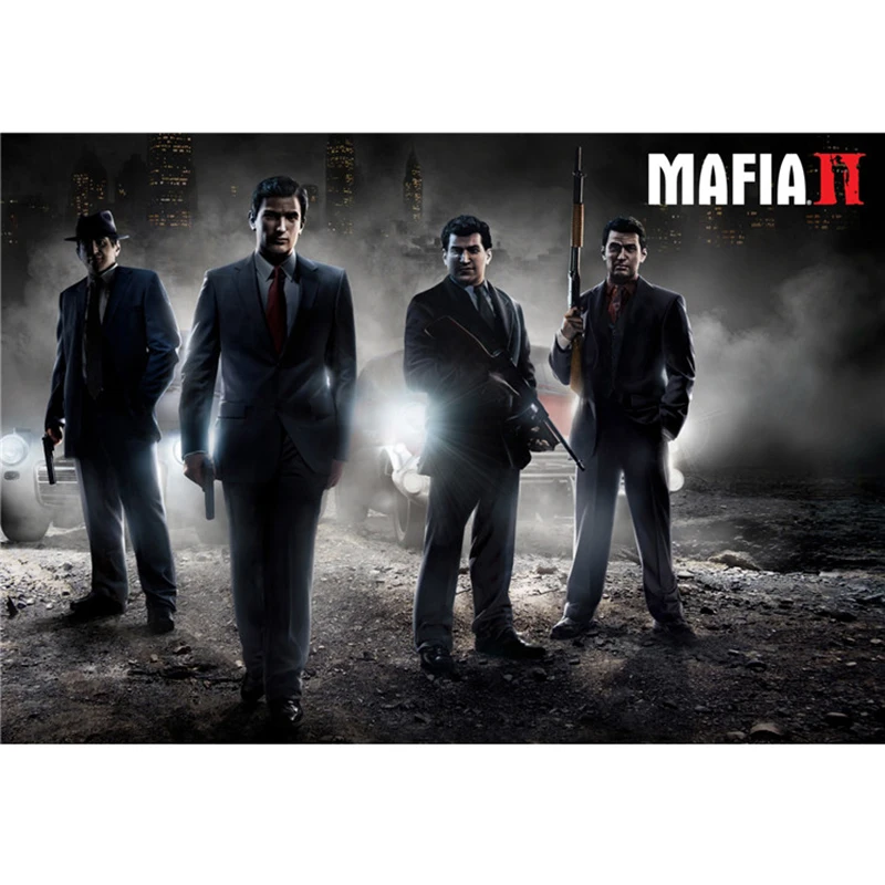 Мафия 2/Saints ряд игра картина, HD печать живопись фотобумага настенное искусство постер и принт декор комнаты ZS203