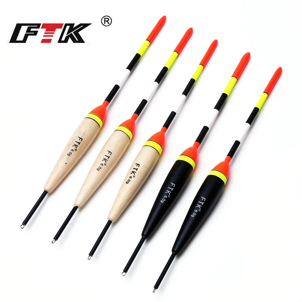 FTK Barguzinsky Fir Light na ciemności 5 sztuk/partia Fishing Float długość 19-23cm Float waga 2g-6g dla karpia