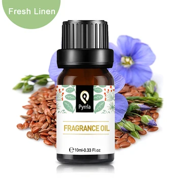 

Pyrrla 10ml Fresh Linen Aromatherapy Fragrance Oil For Humidifier Diffuser Freesia White Musk Rosemary Coconut Essential Oil