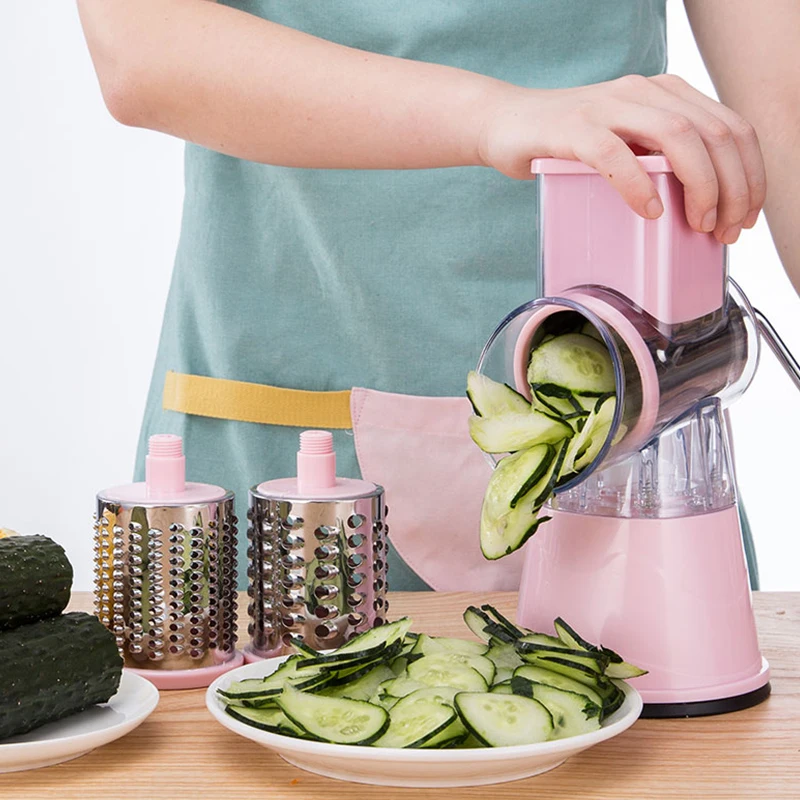 Pаспродажа TTLIFE овощерезка круглая мандолина слайсер картофель морковь Терка слайсер с 3 Нержавеющая сталь измельчитель лезвия кухонный инструмент