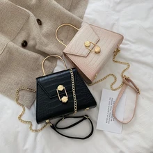 Trapezoid крокодиловый узор кожаные сумки через плечо для женщин Pu Сумка через плечо женская с верхней ручкой Вместительная женская сумка