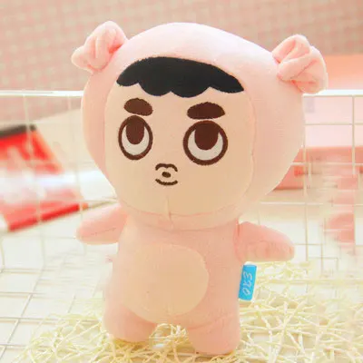 17 23 см EXO Плюшевые Куклы Kawaii Корея Мода суперзвезда фигура плюшевые игрушки девочки-поклонницы подарок - Цвет: 17