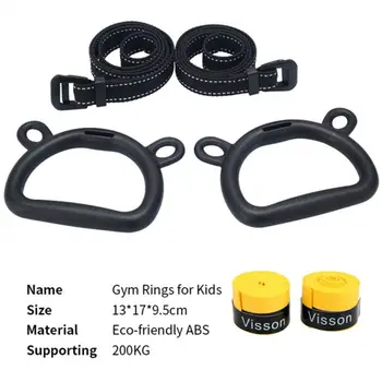 

Gymnastic Rings Children Adult Pull Up Exercise Training Adjustable Strap Handle For Home Gym Train Workout czm