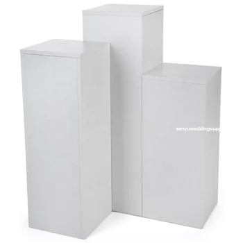 

3pcs/set )Custom High Quality Square Acrylic Plinths For Event Decoration senyu1877