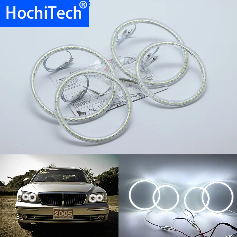 

Ультра яркие красные/зеленые/Белый светодиодный глаза ангела halo Кольцо Комплект Противотуманные фары светильник DRL для Hyundai величие 1998 1999 2000 2001 2002-2005