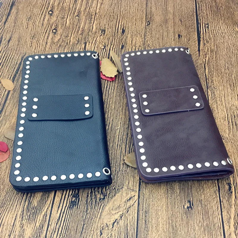 

Retro Fashion Crocodile Trend Long Wallet Mainstream Punk Mainstream Rock And Roll Men Cool Verticle Clutch Bag