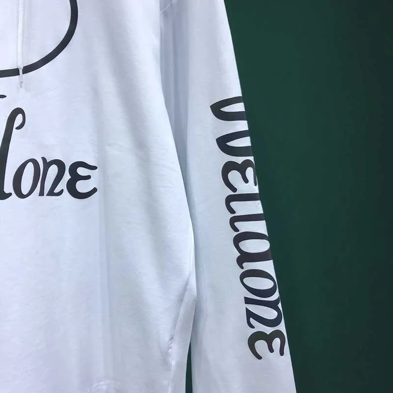 19SS We11done Модная брендовая толстовка высокое уличное свободное Для мужчин Для женщин Повседневное We11done цветной, отражающий Толстовка с длинным рукавом