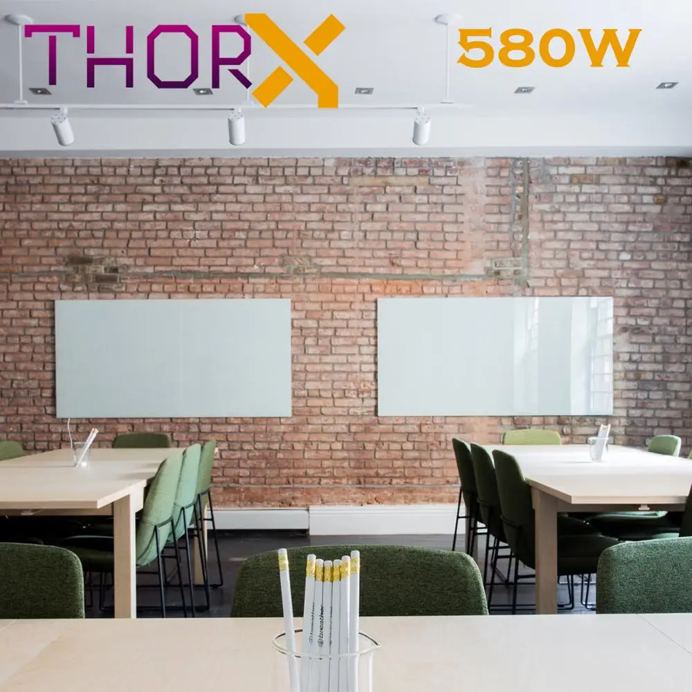 ThorX A580-W инфракрасная панель нагревателя 580 ватт 60x100 см белая стеклянная углеродистая кристаллическая технология