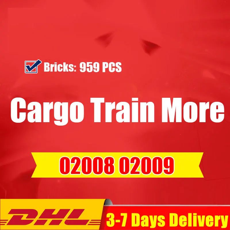 2019 в наличии DHL 959 шт. грузовой вагонный состав натуральная городская серия 02008