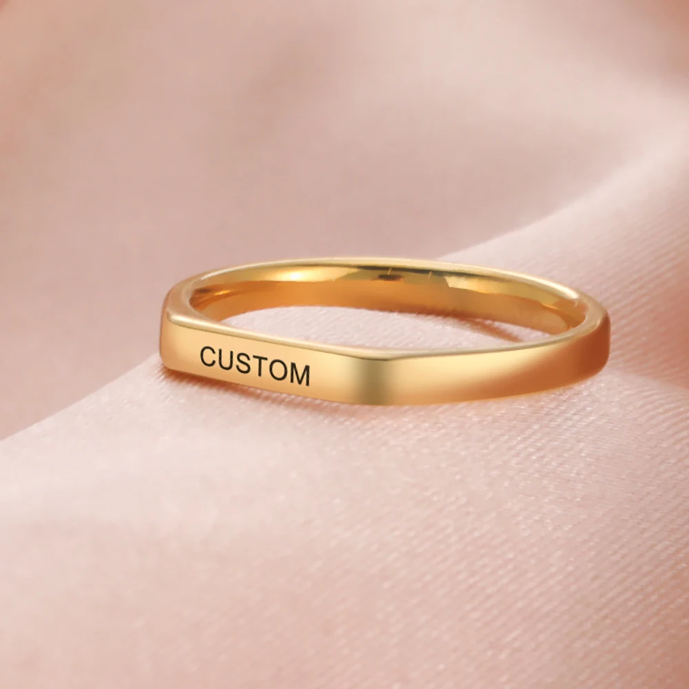 Personalized Name Ring Gold | Name Rings For Men | Couple ring design, Rings  for men, Pretty engagement rings