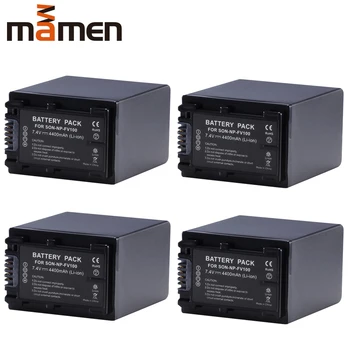 

Mamen 4pcs NP FV100 NP-FV100 NPF100 Rechargeable Digital Battery 4400mAh For Sony NP-FV30 FV50 SX83E SX63E Camera Batteries Pack