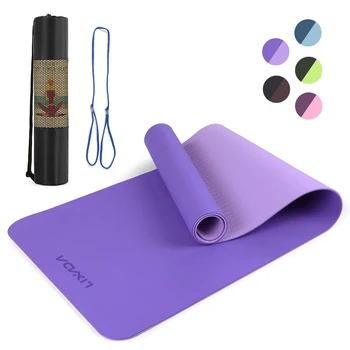 

Lixada 72.05×24.01in Portable Double Dual-color Yoga Mat Thicken Sports Mat Anti-slip Exercise Mat for Workout non slip yoga mat