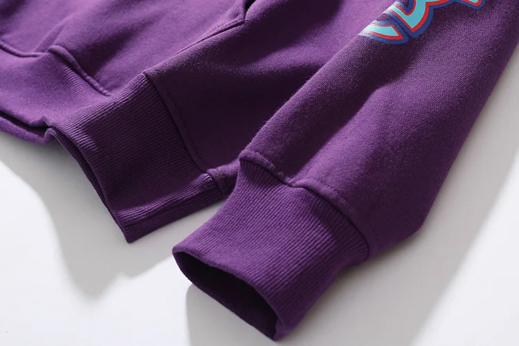 Autumn And Winter New Blue Color Flame Kylin Arm Printed Men's Women's plus Velvet Hooded Coat Thick Underwear Hoodie Fashion