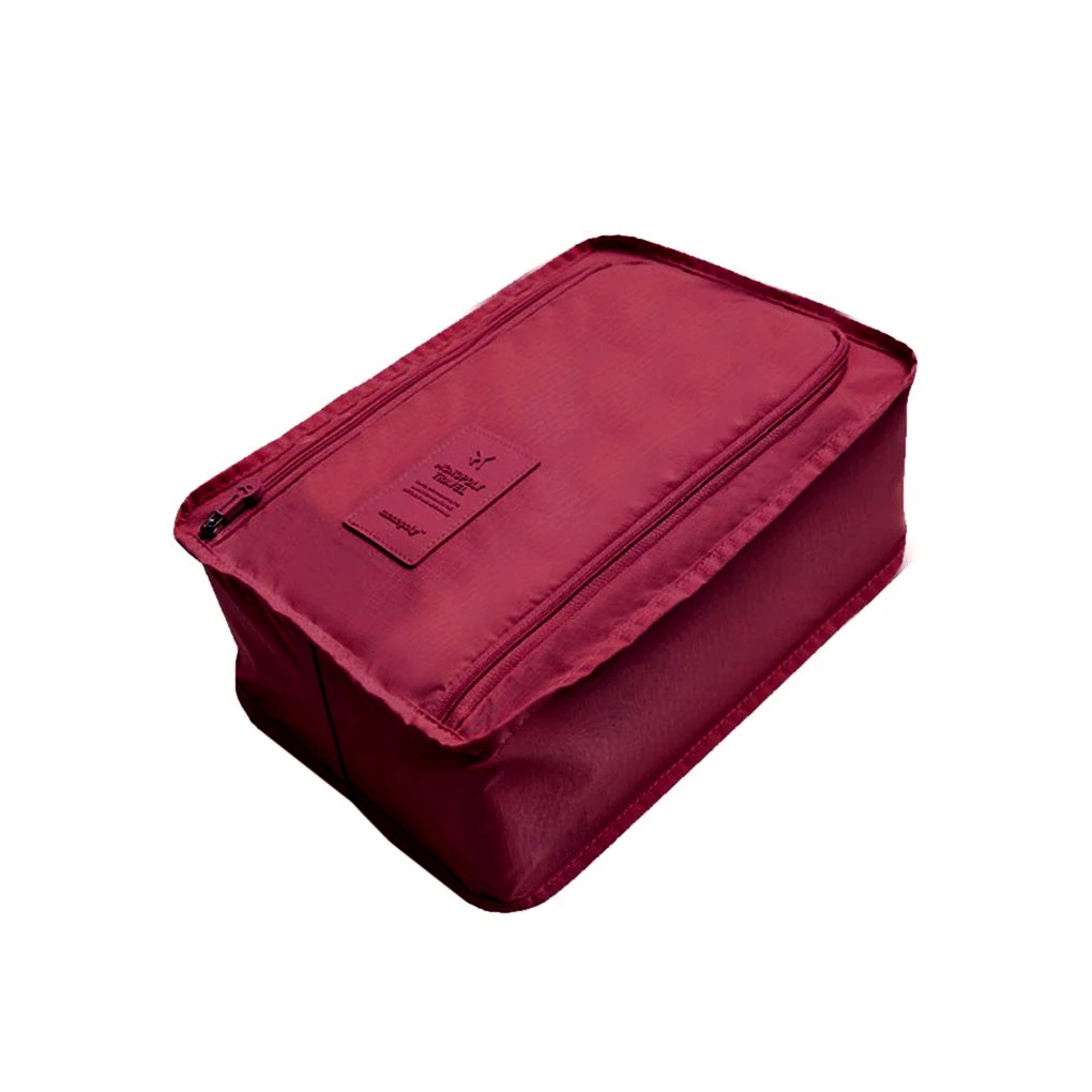 Новая мультифункциональная сумка для путешествий, сумка, нейлон, 6 цветов Портативный Органайзер для сумки обуви Сортировка Лидер продаж - Цвет: Wine