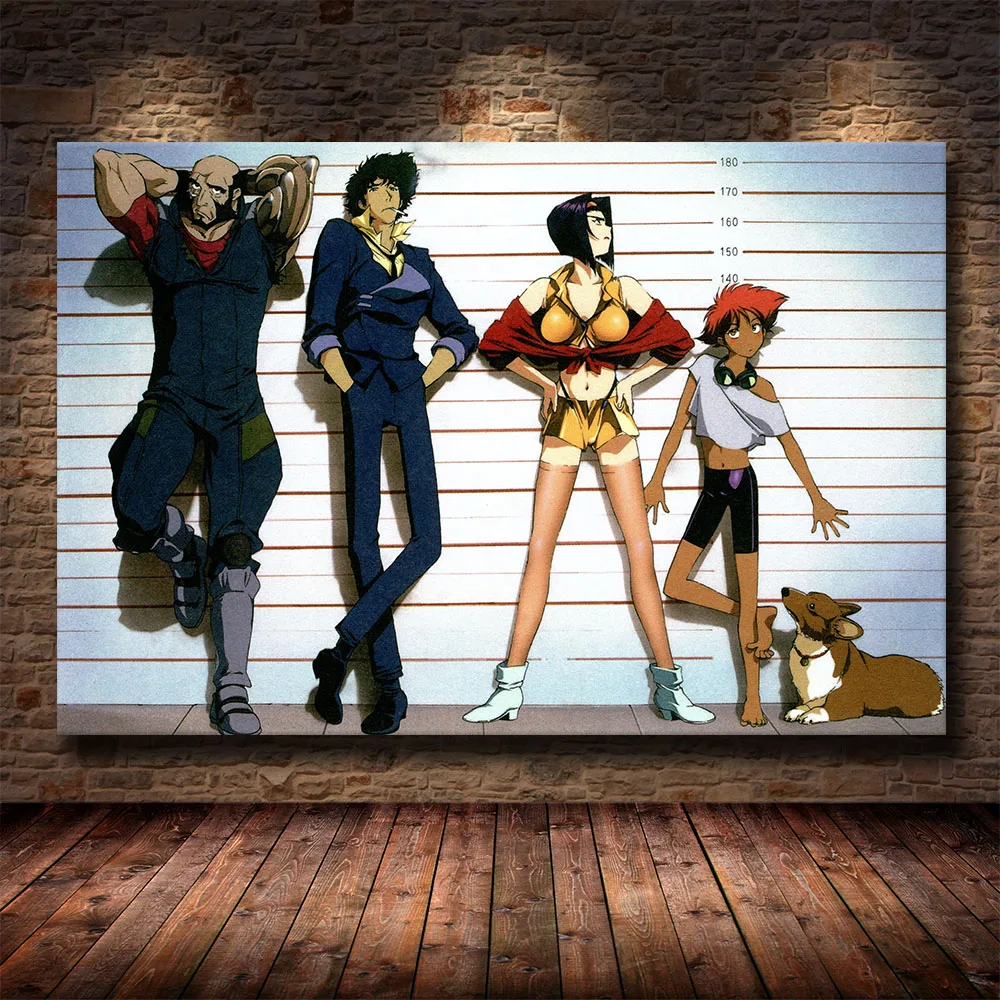 Классический Аниме ТВ сериал фильм ковбой Bebop HD Печать холст картина постер