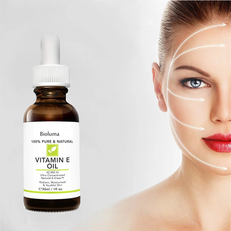 Cosmetic Vitamin E Oil Skin Care Reduce Scars Stretch Marks Dark Spots Wrinkles Face