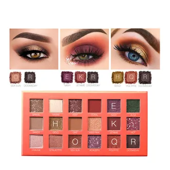 

Fashion Long-lasting Glitter Eyeshadow Pallete Matte Shimmer Shadow Natural Waterproof Eyes Makeup Cosmetics