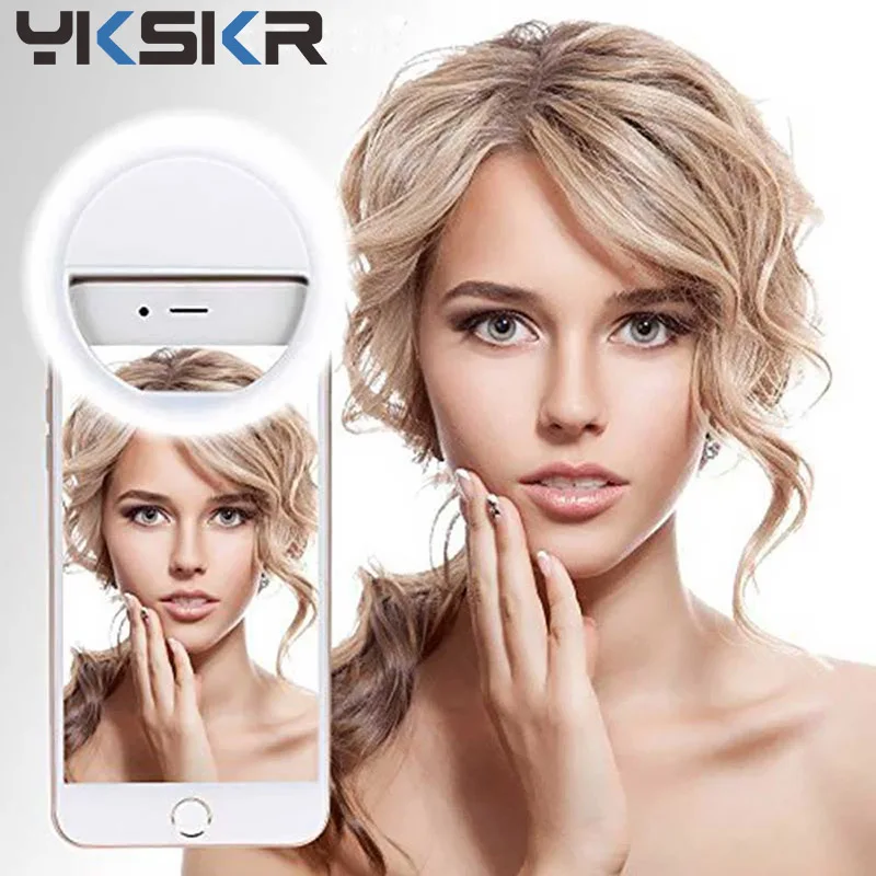 Светильник YKSKR кольцевой светодиодный для селфи с зарядкой от USB xiaomi micro Iphone 11 |