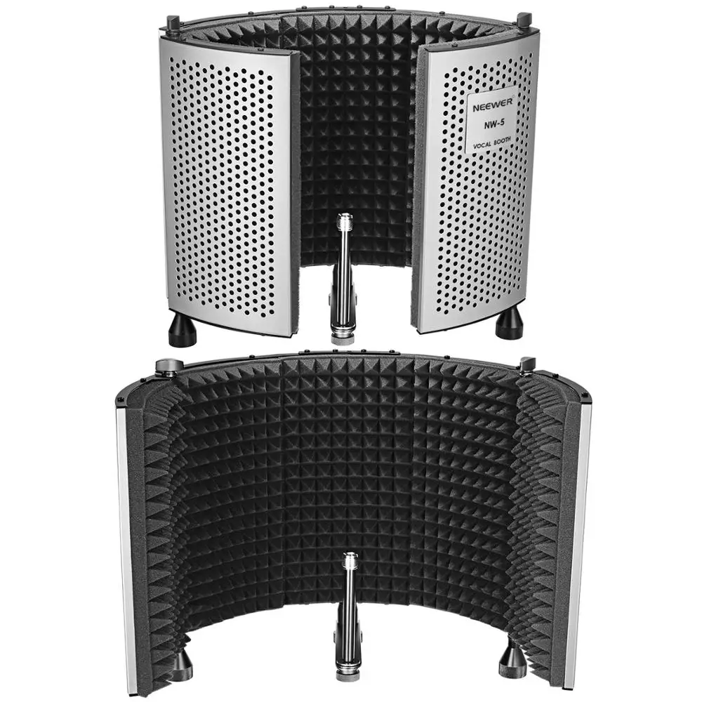  Neewer NW-5 Foldable Adjustable Portable Sound Absorbing Vocal Recording Panel Aluminum Acoustic Is