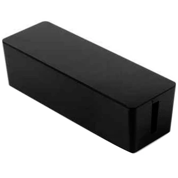

New-Car Charging Cable Patch Panel Long Cable Management Box Cable Manager Storage Box(Black)