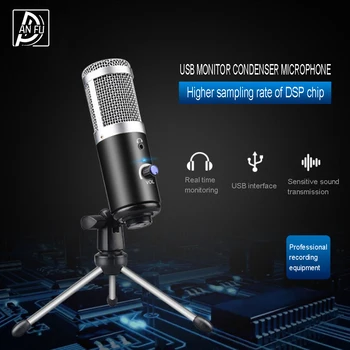 

Professionnel USB Microphone Condenser for Computer Studio Recording Voice MIC for Youtube Podcast Recording Performance Live