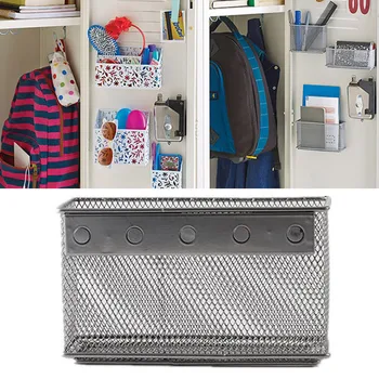 

Metal Wire Mesh Magnetic Storage Basket Tray Desk Caddy Storage Organizer JS23