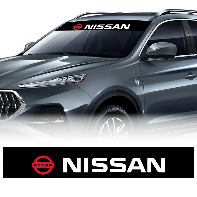 

1pcs Car Front Back Window Reflective Stickers Windshield Decal for Nissans Nismo X-trail Almera Qashqai Tiida Teana Auto Goods