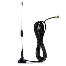 Antena GSM GPRS 900 -1800Mhz, cable SMA 3dbi, 1 M, Base magnética de Control remoto