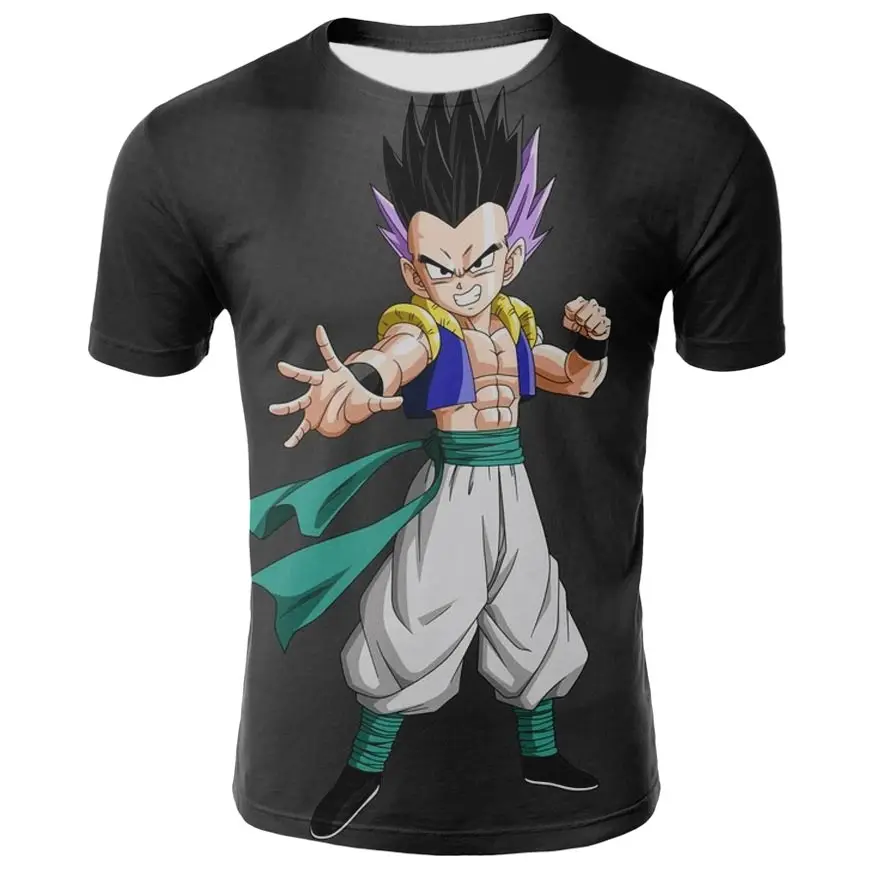 Мужская футболка Dragon Ball 3D печать футболка Гоку драгонболл зет анимация высокое качество удобная дышащая Повседневная футболка с круглым вырезом