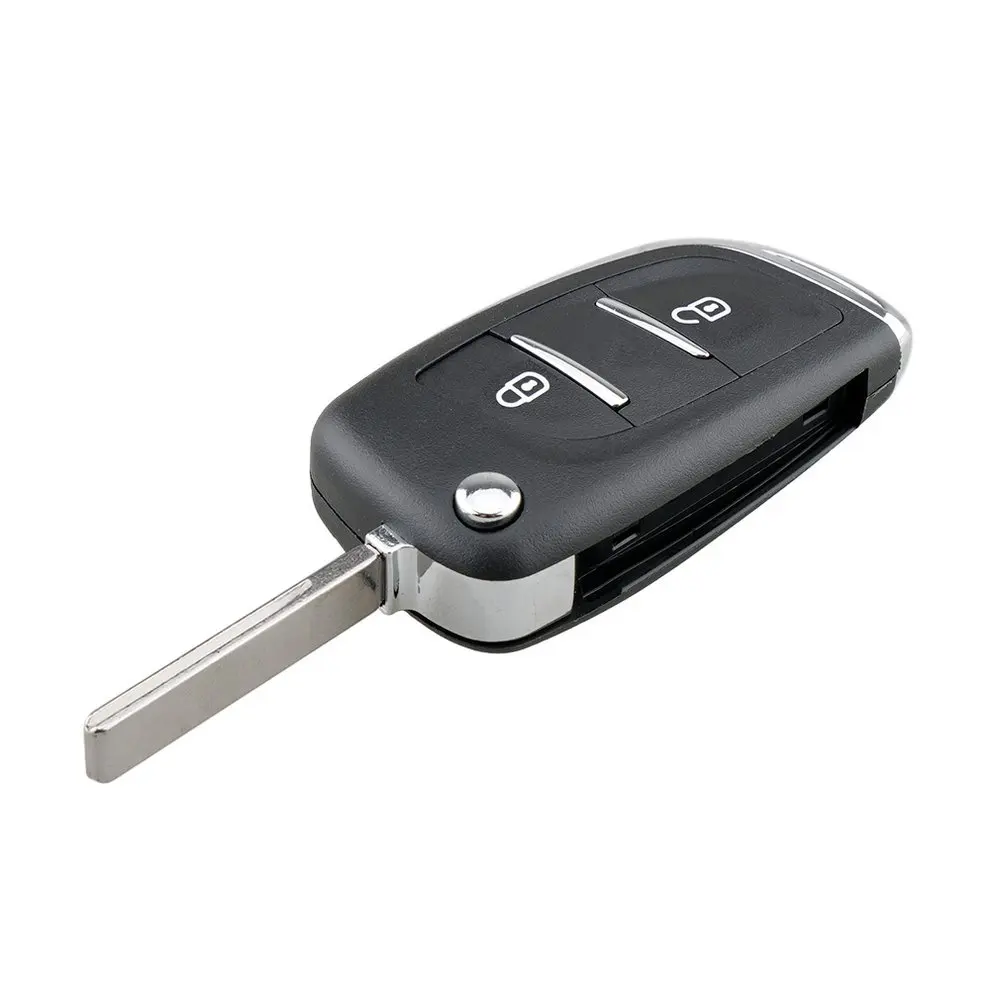 

Keyyou 2 Buttons Flip Remote Control Key Shell Case For Peugeot 307 408 308 Input Fob Hu83 Housing Ce0536