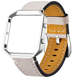 Light Beige Oulucci настоящий кожаный ремень для fitbit blaze band Черный Сменный ремешок для fitbit blaze band кожаный - Цвет ремешка: Light Beige